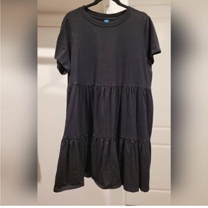 Tiered Mini Swing T-Shirt Dress